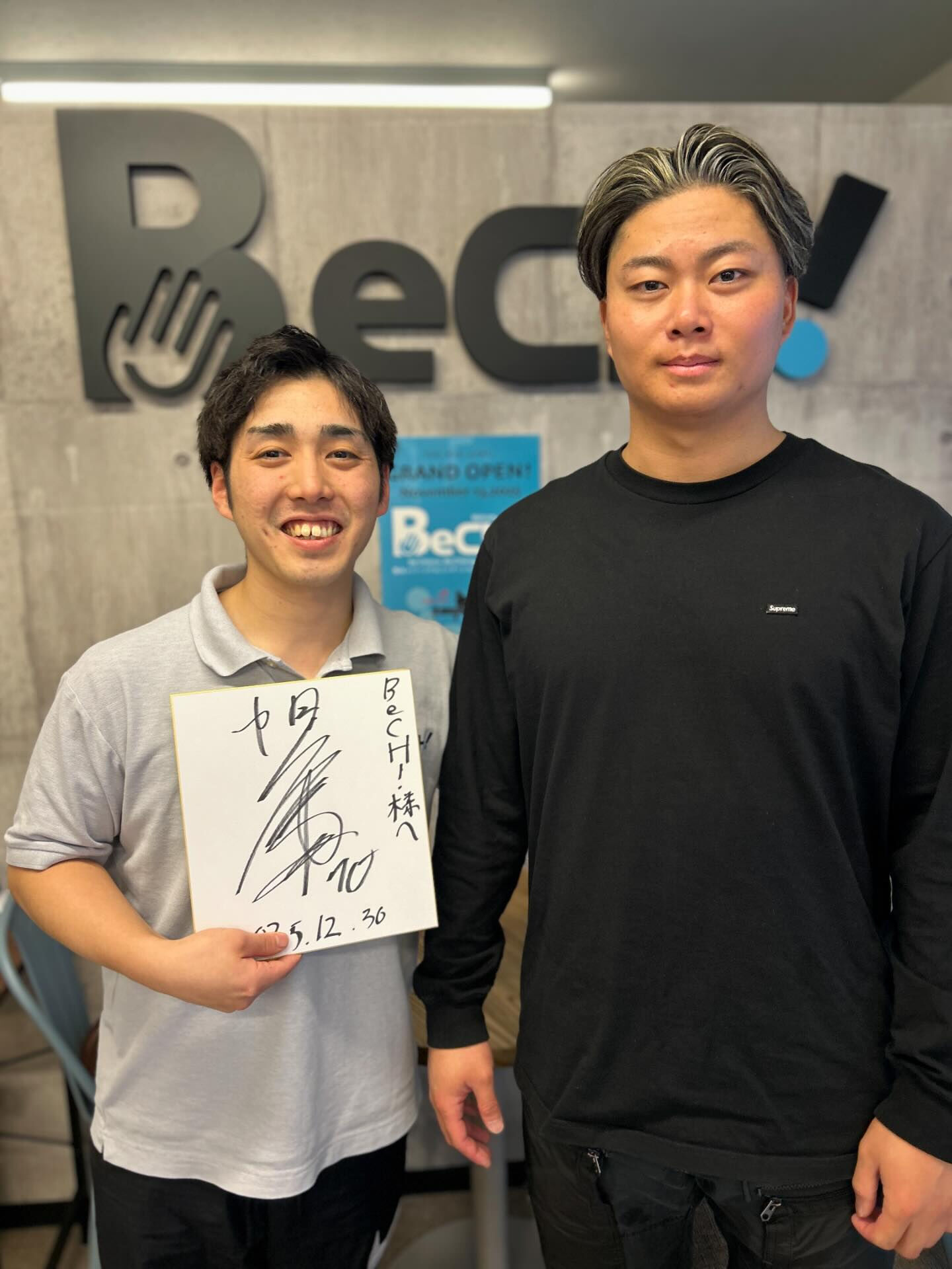 中日ドラゴンズ　近藤廉　選手　来店